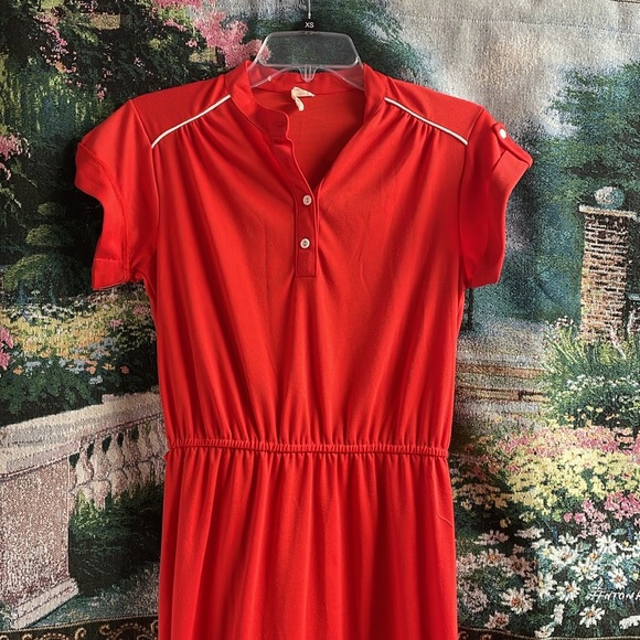 Timely Trends Ladies Dress, Size 9, Red, Vintage 80’s 90’s - Picture 3 of 8